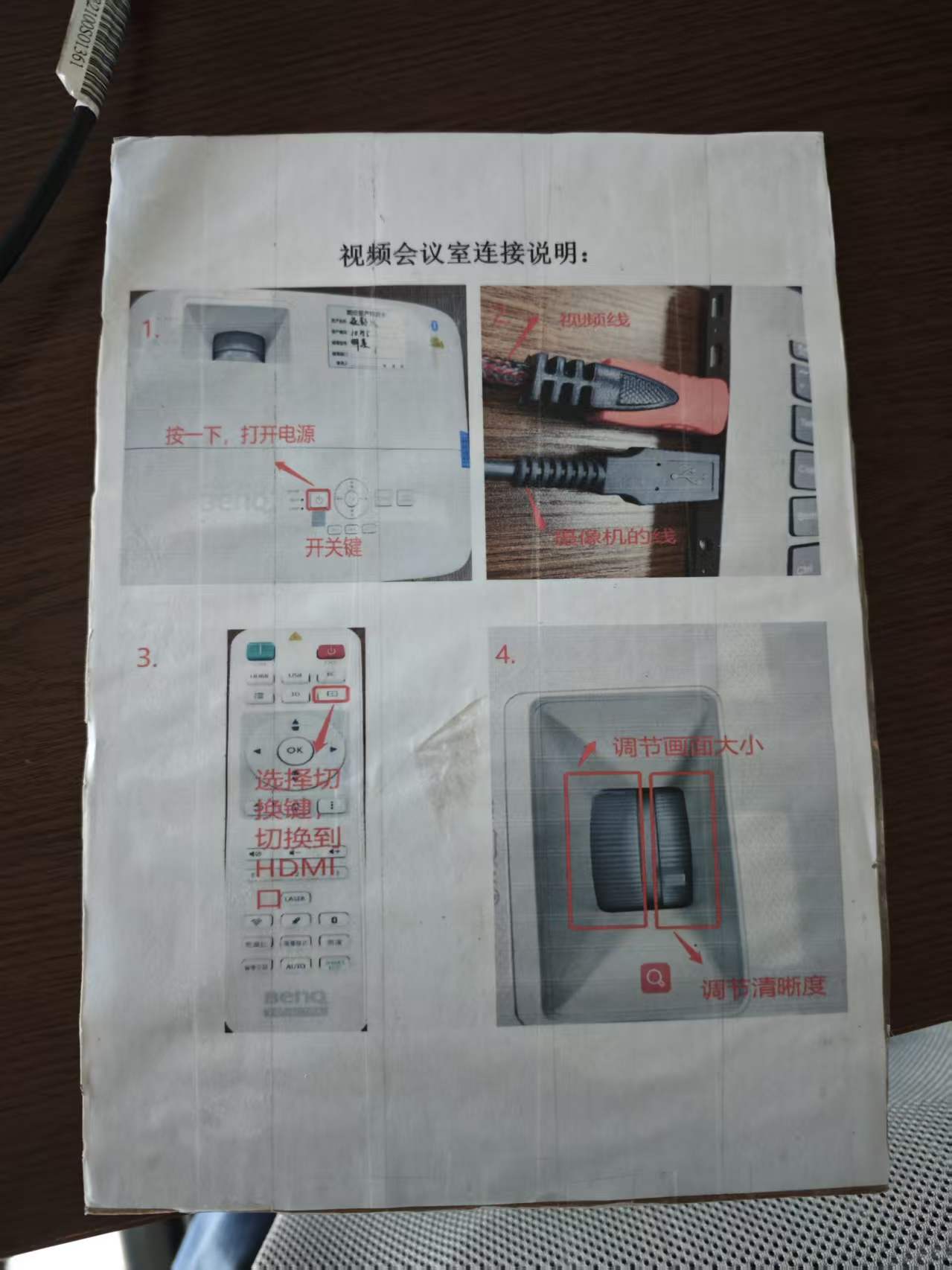 1、如何使用小会议室投影设备